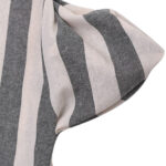 Vertical Striped Dress O-neck Short Sleeves Dresses