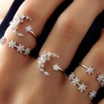 Shining Star Tassel Earrings Back Hanging Exquisite Earrings